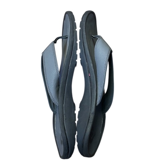 Olukai Ohana Flip Flops Thong Sandals Men's 16 Gray Black Shoes - Picture 4 of 10